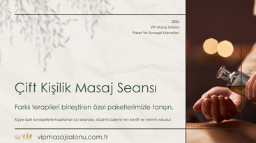 Çift Kişilik Masaj Seansı